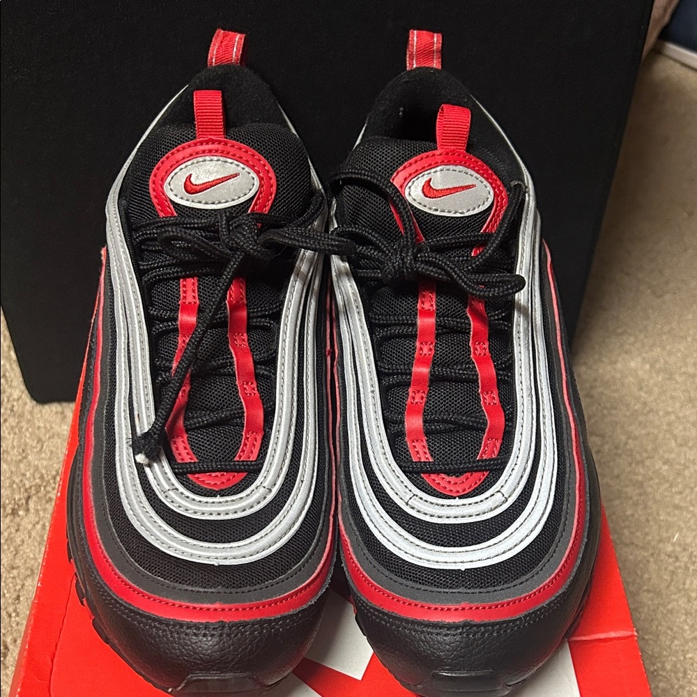 Nike Air Max 97 Black and Red Sneakers